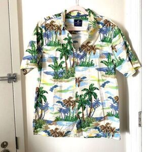 CARIBBEAN JOE Palm Tree Button Down‎